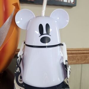 White Mouse-Shaped Drinkware with Strap